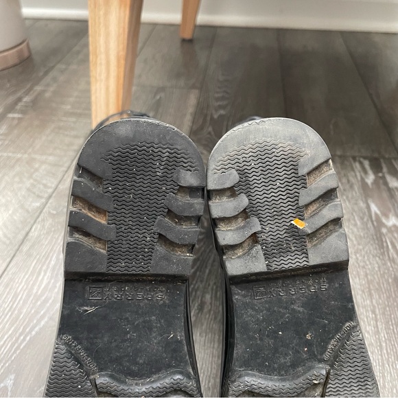 Sperry Topsider Quilted Rubber Rain Boot NELLIE women’s size 8 black - Picture 11 of 12